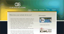 Desktop Screenshot of clubsitesolutions.com