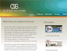 Tablet Screenshot of clubsitesolutions.com